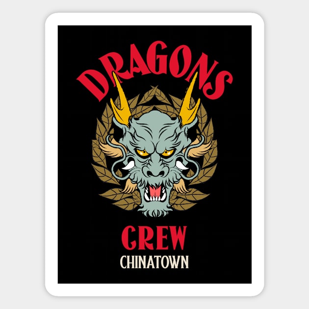 Shenlong Dragon Crew Chinatown Magnet by Tip Top Tee's